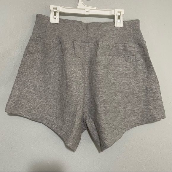Adidas Lounge Terry Loop Shorts Medium Grey Heather - Picture 3 of 10